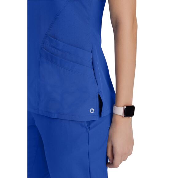 NWT BARCO One 5106 Women’s Scrub Top – Cobalt Blue, Size XL - Picture 4 of 6